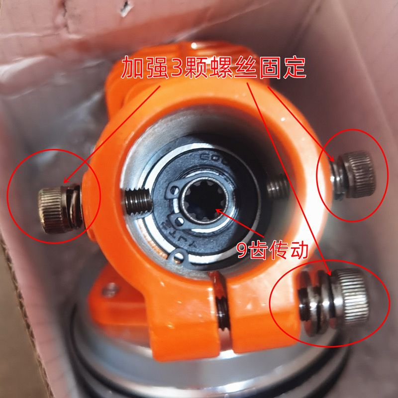 割草机工作头新款防缠草散热款齿轮箱总成进口汽油割灌机配件