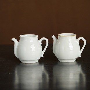 观山见物 陶瓷公道杯 杯身细腻如玉简单雅致纯手工手绘景德镇茶具