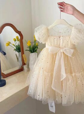 女童夏装网纱公主礼服蓬蓬裙
