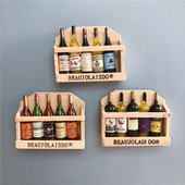 迷你食玩冰箱贴磁贴个性 饰酒瓶磁吸磁力贴留言贴 创意红酒柜冰箱装