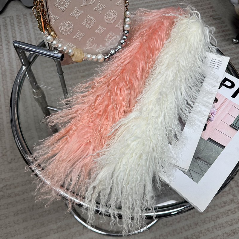 皮草把手毛茸茸包带斜跨手提