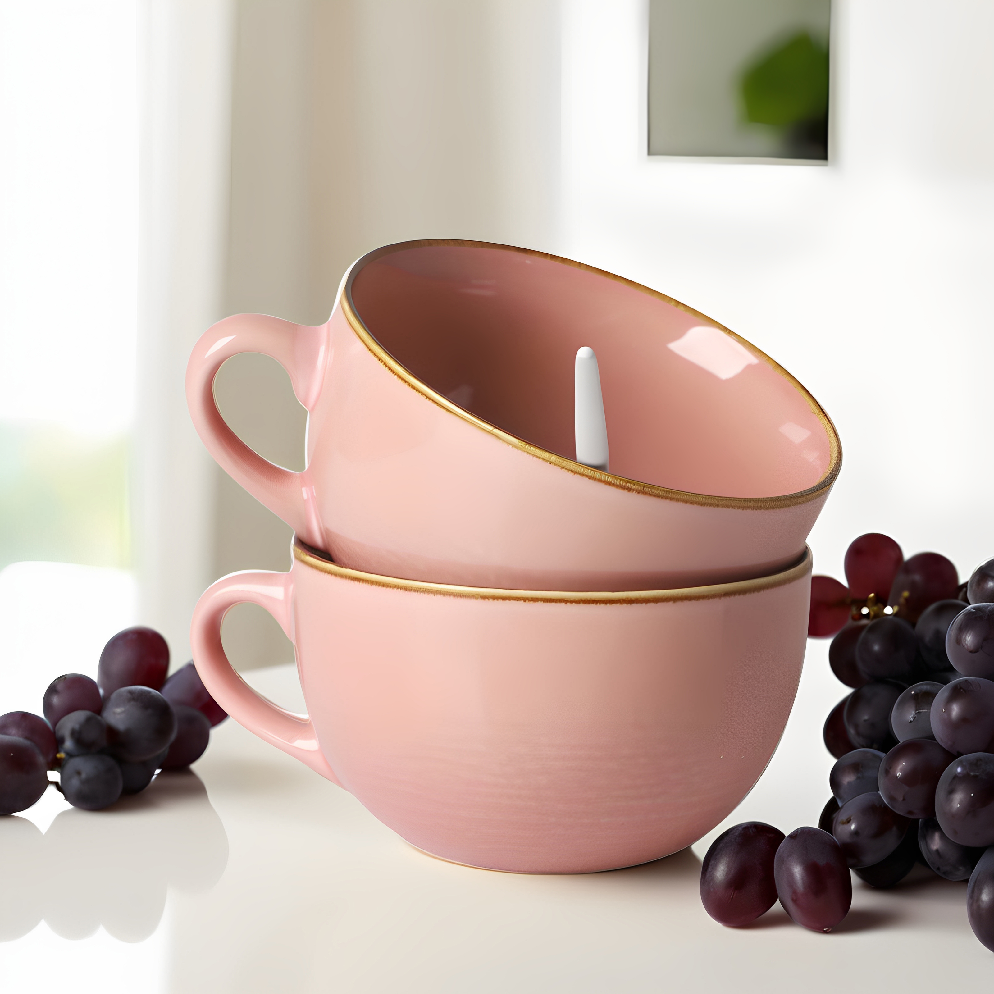 三瓷家陶瓷杯马克杯大容量