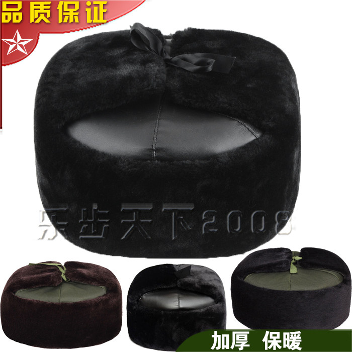 军迷中老年加厚保暖护耳东北帽