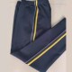 运动可定制 秋冬款 藏蓝裤 前一细白后一厘米黄杠直筒中小学生校服裤