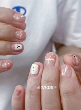 创意可爱美甲显白卡通手工穿戴甲
