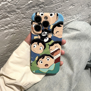 国王的排名波吉适用苹果16Promax手机壳iPhone15Promax全包硬壳14Pro/13Promax卡通可爱12/XR/XS磨砂15plus潮