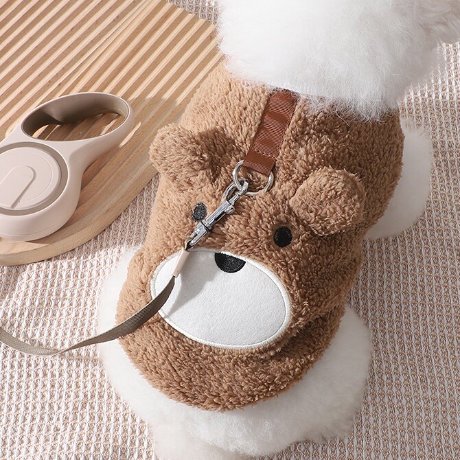 小狗狗衣服可牵引两脚衣比熊幼犬小熊保暖绒绒背心秋冬季居家服装,宠物/宠物食品及用品,狗宠物服装/雨衣,淘宝优惠券,粉丝福利购,淘宝优惠卷