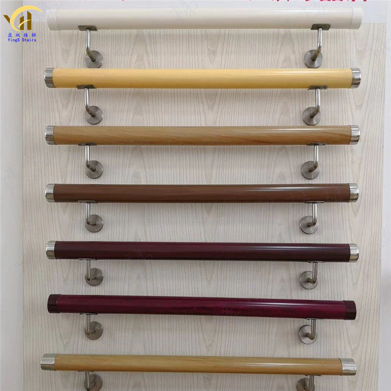 幼儿园医院防撞老人胶木塑木高分子pvc靠墙扶手过道走廊楼梯扶手