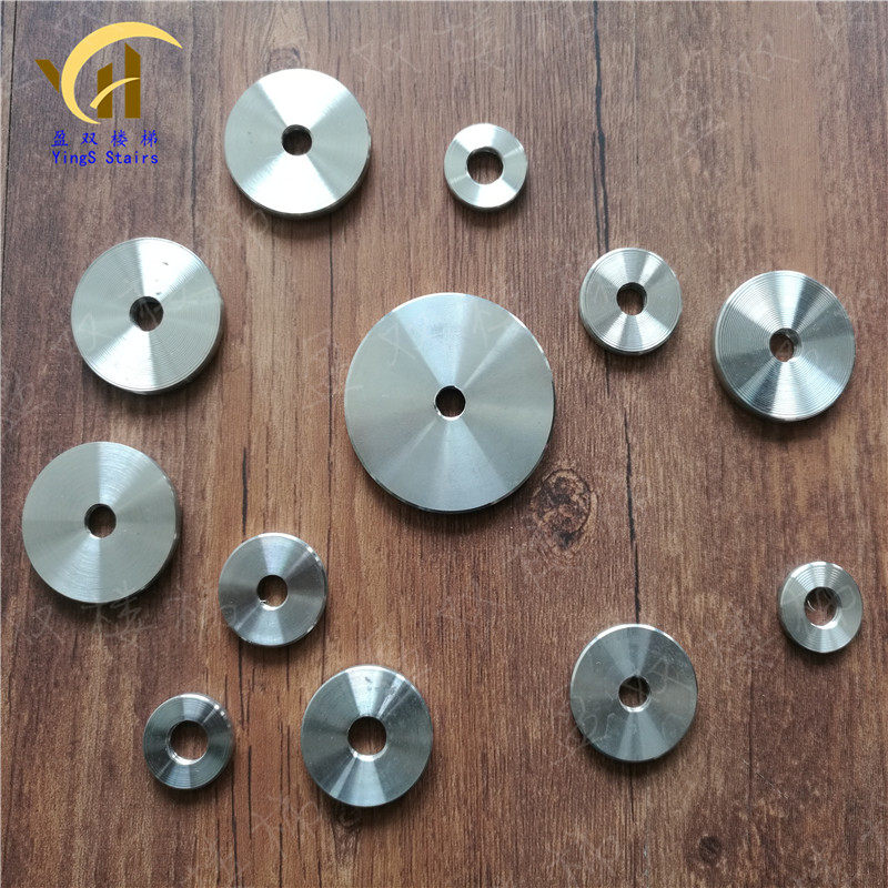 304不锈钢广告钉装饰钉实心通孔川孔片玻璃固定螺丝楼梯扶手配件