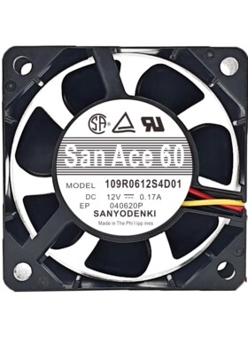 全新原装正品Sanyo/三洋109R0612S4D01 DC12V 0.17A 6025散热风扇