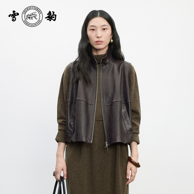 羊皮马甲真皮休闲时尚女士皮背心