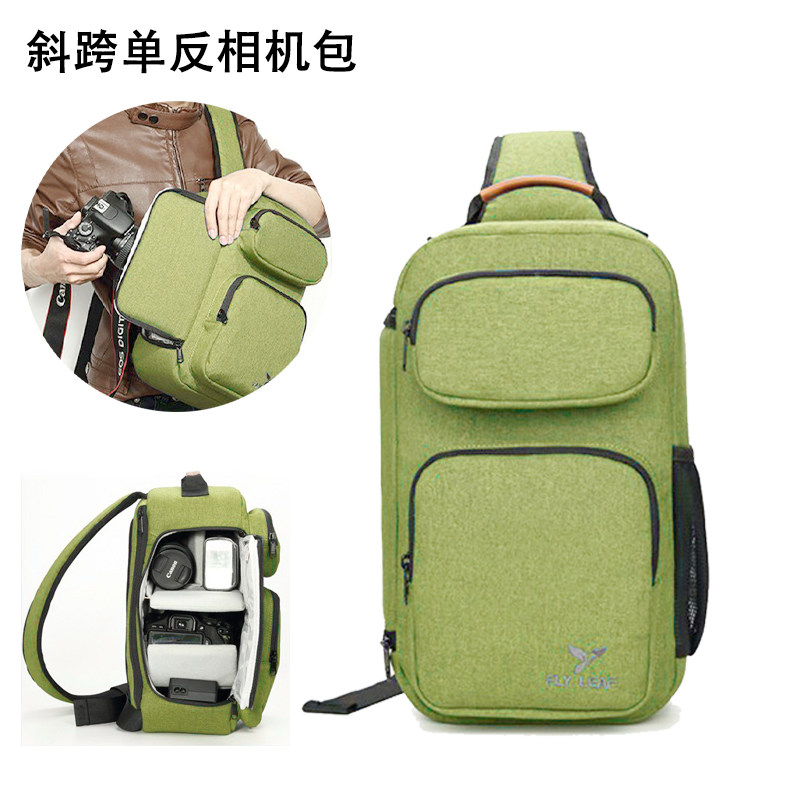 单反相机包专业户外包数码胸包多功能腰包防水防震斜跨便携单肩包