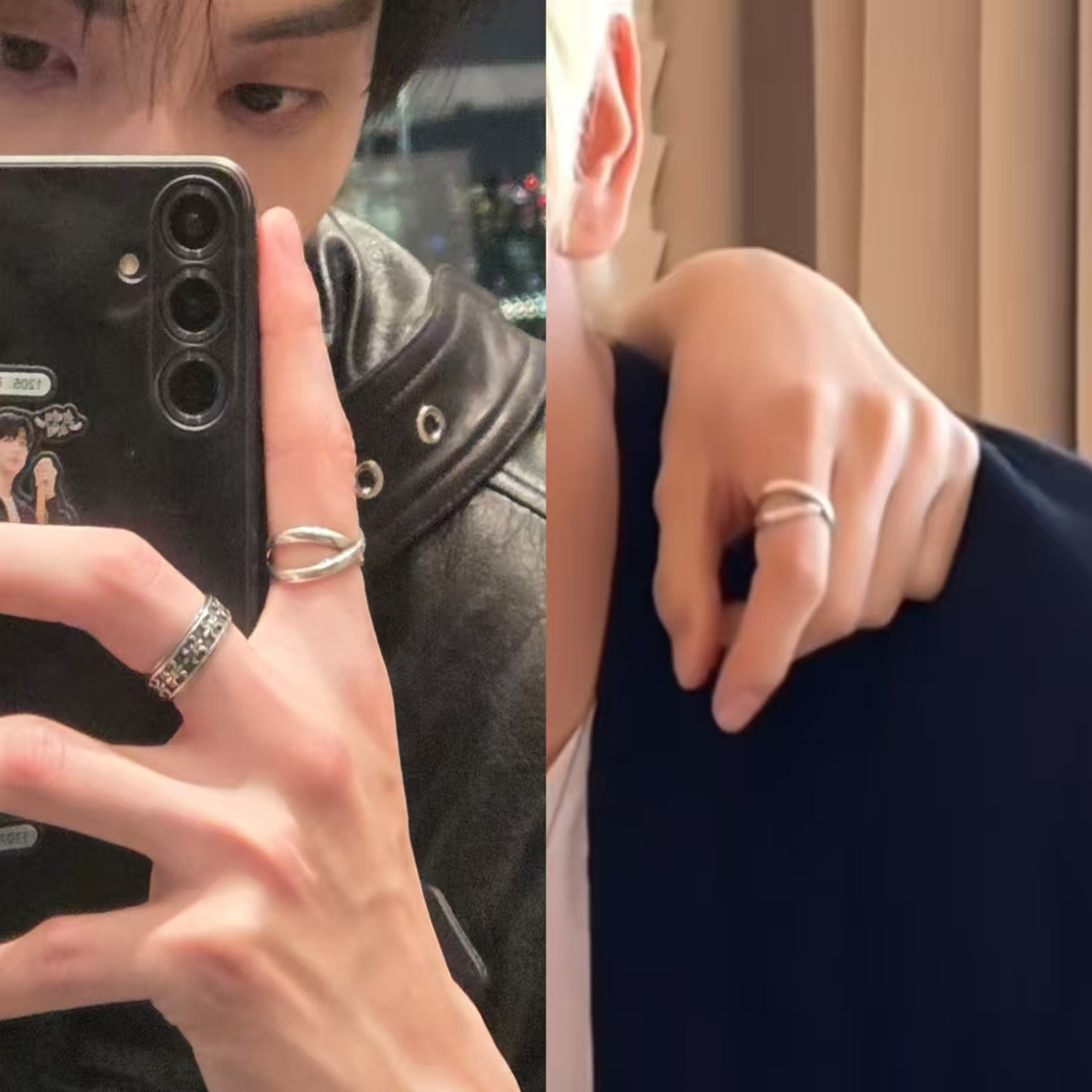 s925明星崔然竣同款戒指梦女礼物