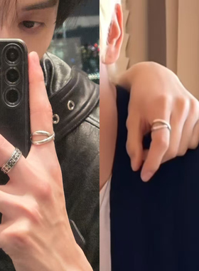 s925明星崔然竣同款戒指梦女礼物