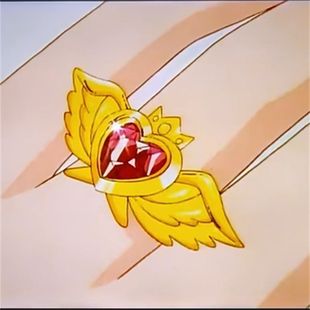 《婚纱小天使》桃子同款爱心翅膀戒指精致动漫周边二次元cos指环