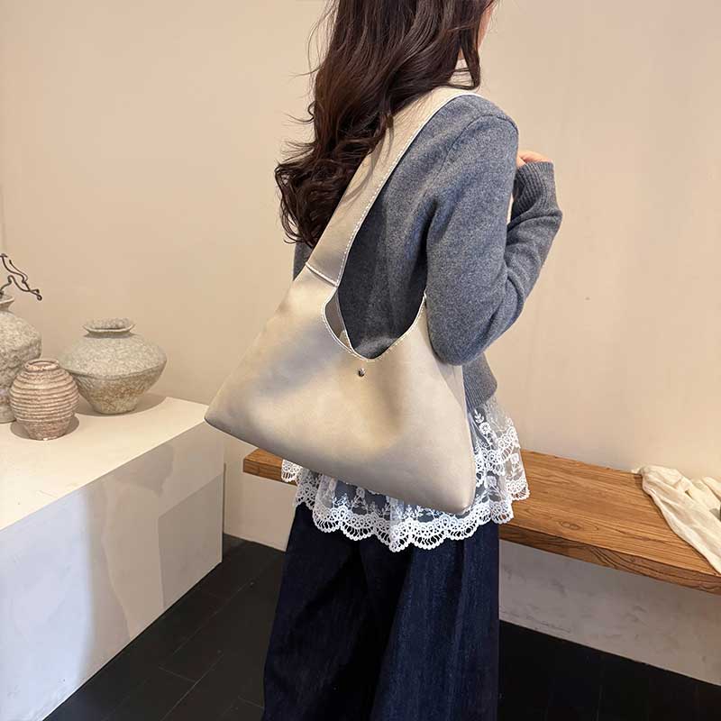 diy手工自制大容量通勤单肩包