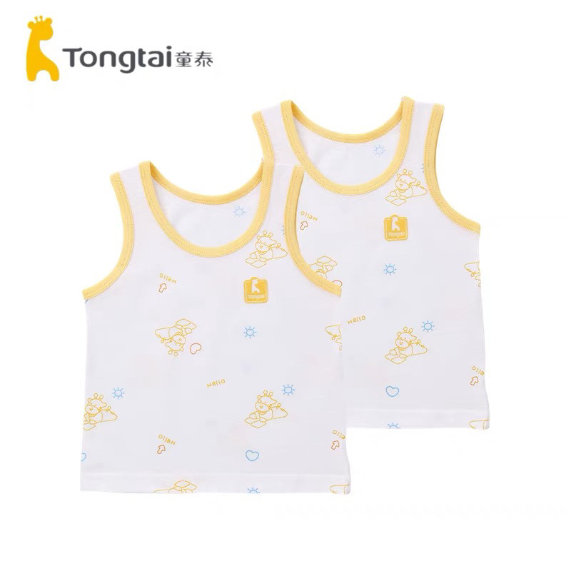 童泰婴儿背心夏季纯棉薄款男女宝宝衣服内衣吊带上衣舒适透气休闲
