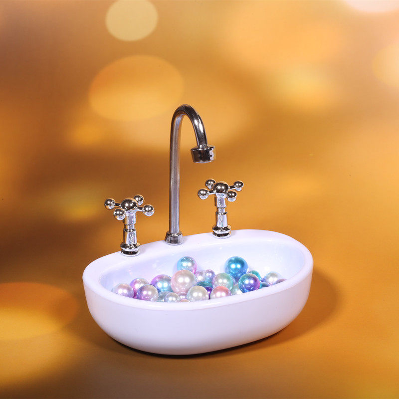 少女心仿真洗手池模型摆件居家装饰拍照摄道具摆件小道具网红道具