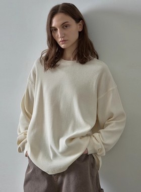 lowclassic长袖卫衣女2025秋季新款韩设计师款慵懒风宽松显瘦上衣