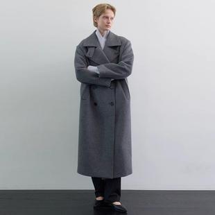 羊毛大衣女2025新款秋冬韩羊绒moondal毛呢子外套