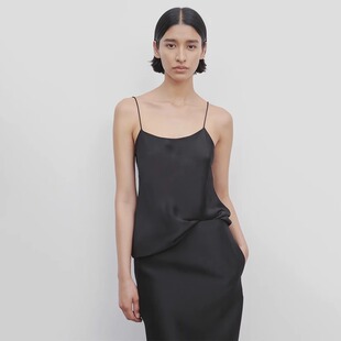 短款 新款 合体圆领进口醋酸宽松通勤上衣 吊带背心女2025年夏季 ROW