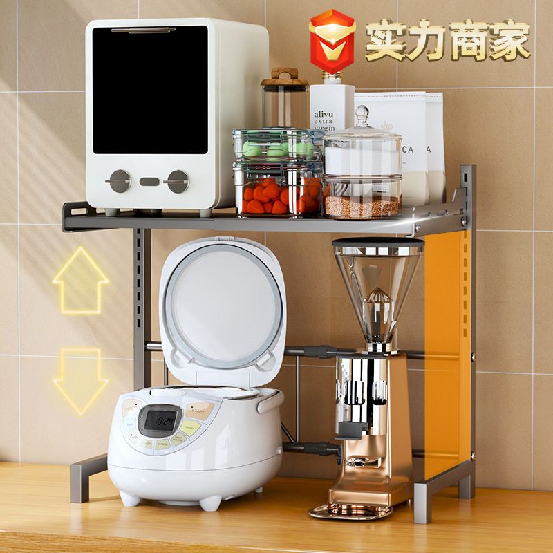家用置物架厨房电饭锅收纳烤箱多功能微波炉架架支架台面架子多层