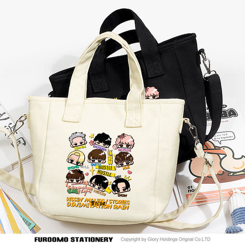 目黑莲snowman雪人周边帆布包女