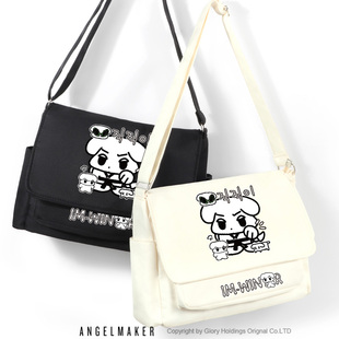 咖喱狗周边吒 Aespa金玟庭冬天同款粉丝应援单肩包斜挎书包女学生