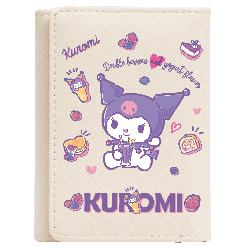 可爱卡通酷洛米库洛米周边日系ins风钱包短款女初中学生小众设计