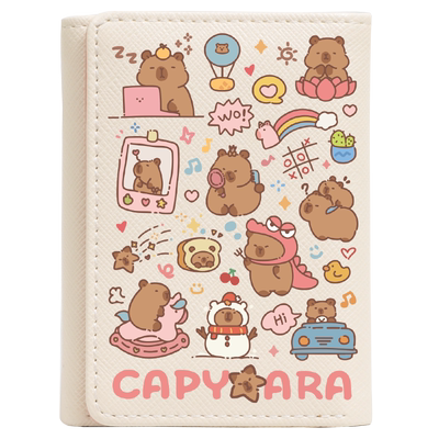 卡皮巴拉周边可爱卡通钱包短款女