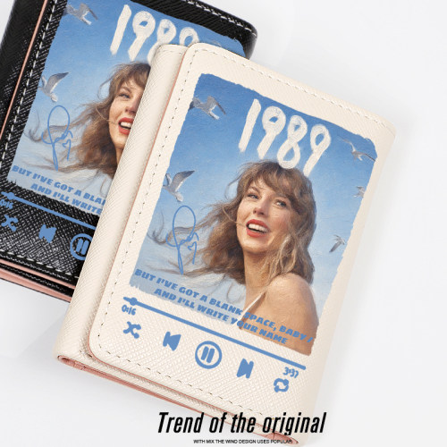 TaylorSwift霉霉周边钱包短款女