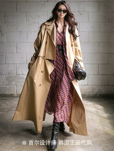 小众设计师 DINT 2021年秋 韩国东大门代购 双排扣风衣外套女 Van