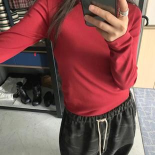 圆领长袖 FORMAL韩国代购 纯色百搭基础款 女装 T恤打底 2025早春新款