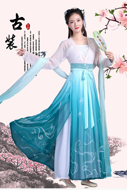 如梦霓裳原创传统汉服女对襟襦裙藻兰香六兰花水仙刺绣花春夏款