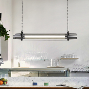 长条灯工业风吊灯复古铝材餐厅酒馆工作室咖啡店前台创意个性灯