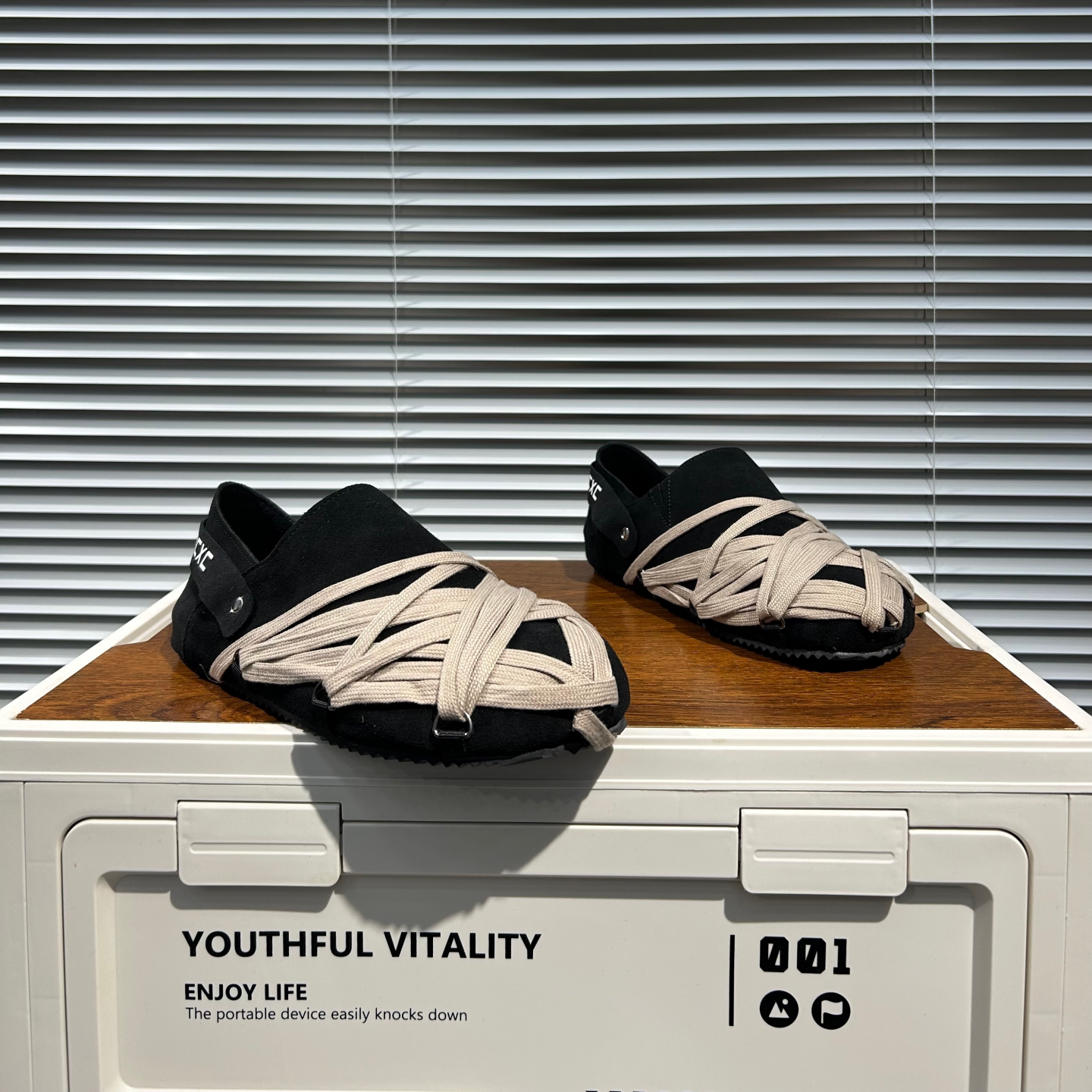 2026春季新款复古休闲风勃肯鞋绑带一脚蹬百搭懒人鞋舒适轻便男鞋