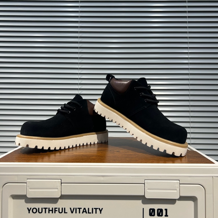 潮牌男鞋2025秋冬季新款时尚日常百搭休闲鞋厚底增高大头鞋马丁靴