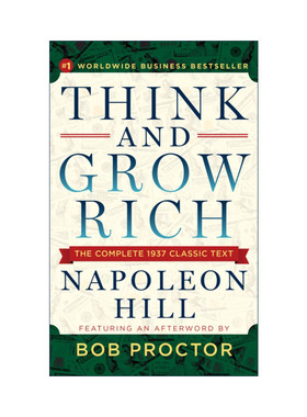 英文原版 Think and Grow Rich 思考致富 1937年经典版 含Bob Proctor后记 Napoleon Hill拿破仑·希尔 英文版 进口英语原版书籍