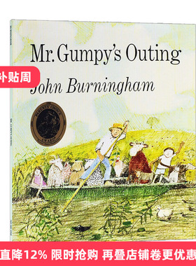 Mr. Gumpy's Outing 和甘伯伯去游河 吴敏兰推荐绘本 平装大开本图画书 课外读物儿童书籍进口原版英文书籍
