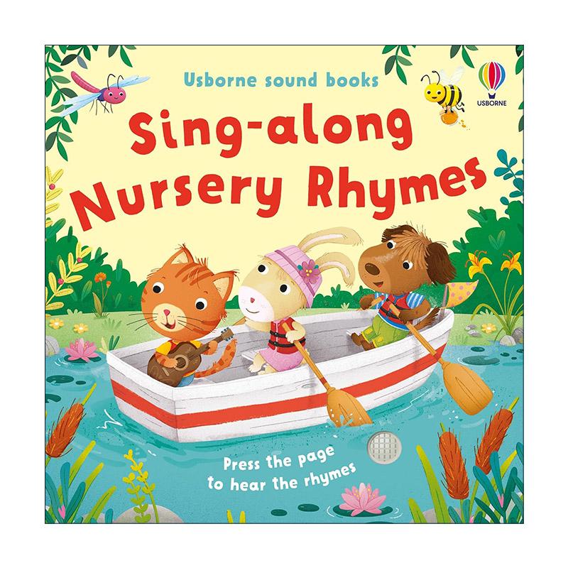 英文原版 Usborne Sing-along Nursery Rhymes 童谣 尤斯伯恩儿童启蒙发声纸板书 英文版 进口英语原版书籍