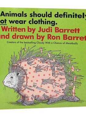 动物不穿衣服 英Animals Should Definitely Not Wear Clothing 文原版绘本 吴敏兰 张湘君推荐 儿童英语启蒙图画故事书 英文版