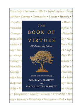 英文原版 The Book of Virtues 美德书 精装30周年纪念版 英文版 进口英语原版书籍