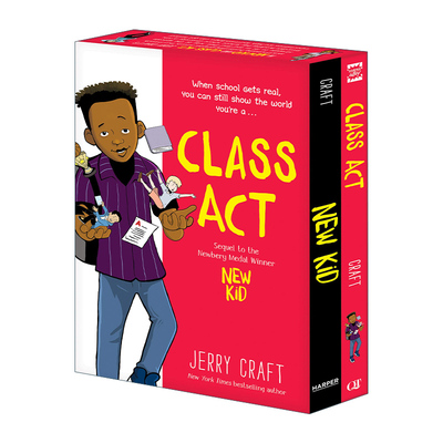 英文原版 New Kid and Class Act Box Set 我在私立学校的第一年 杰出者 2册盒装 纽伯瑞金奖 Jerry Craft英文版 进口英语原版书籍
