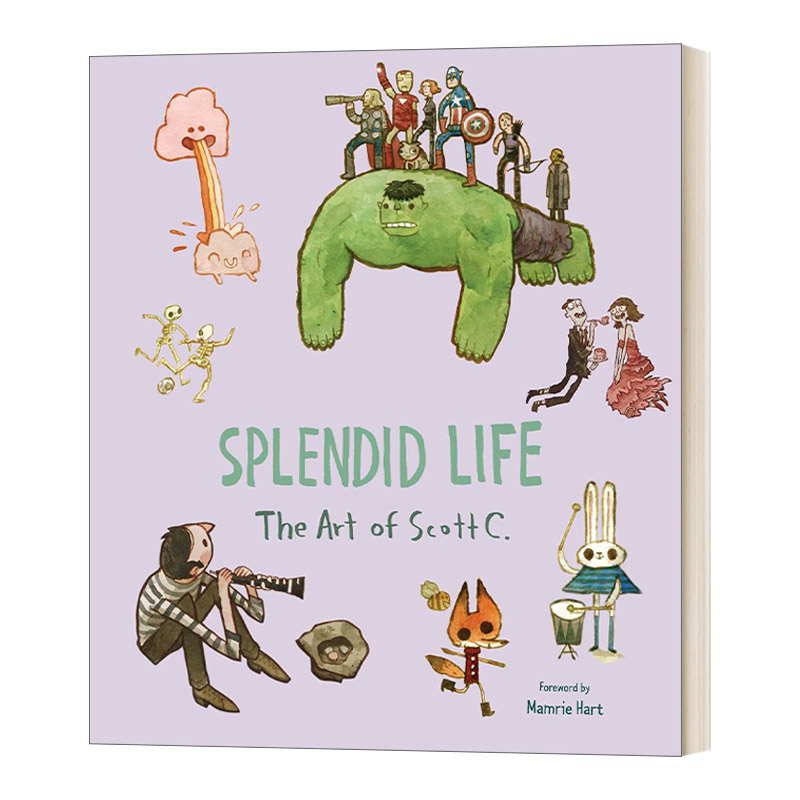 英文原版 Splendid Life The Art of Scott C. 灿烂人生 斯科特·坎贝尔 水彩绘本 精装 英文版 进口英语原版书籍