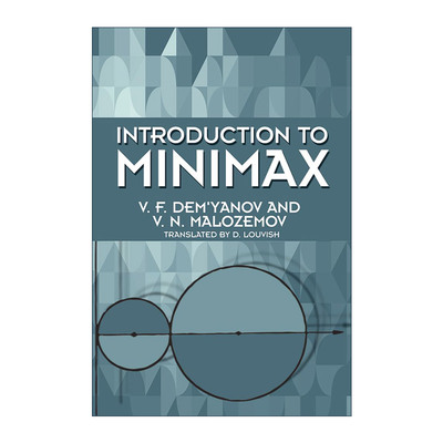英文原版 Introduction to Minimax 极小化极大导论 数学 V. F. Dem'yanov 英文版 进口英语原版书籍