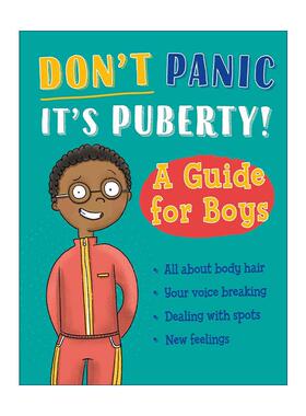 英文原版 Don't Panic It's Puberty A Guide for Boys 别慌 是青春期到了 男孩指南 儿童科普百科读物 英文版 进口英语原版书籍