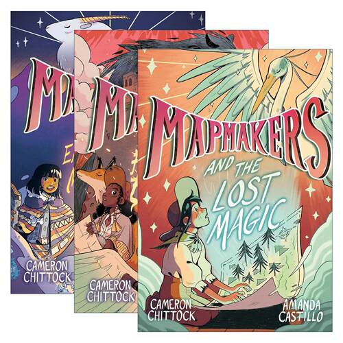 英文原版 Mapmakers 制图者系列3册 儿童全彩奇幻冒险图像小说 英文版 进口英语原版书籍