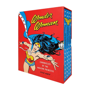 英文原版 Wonder Woman Chronicles of the Amazon Princess 4 hardcover 英雄神奇女侠漫画一盒4册 DC漫画周边 英文版