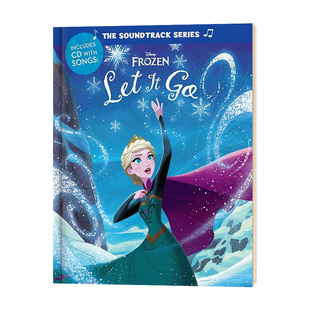 冰雪奇缘主题曲歌词绘本 Let Soundtrack Series Frozen The 迪斯尼原声系列 附CD 英文原版 冰雪奇缘