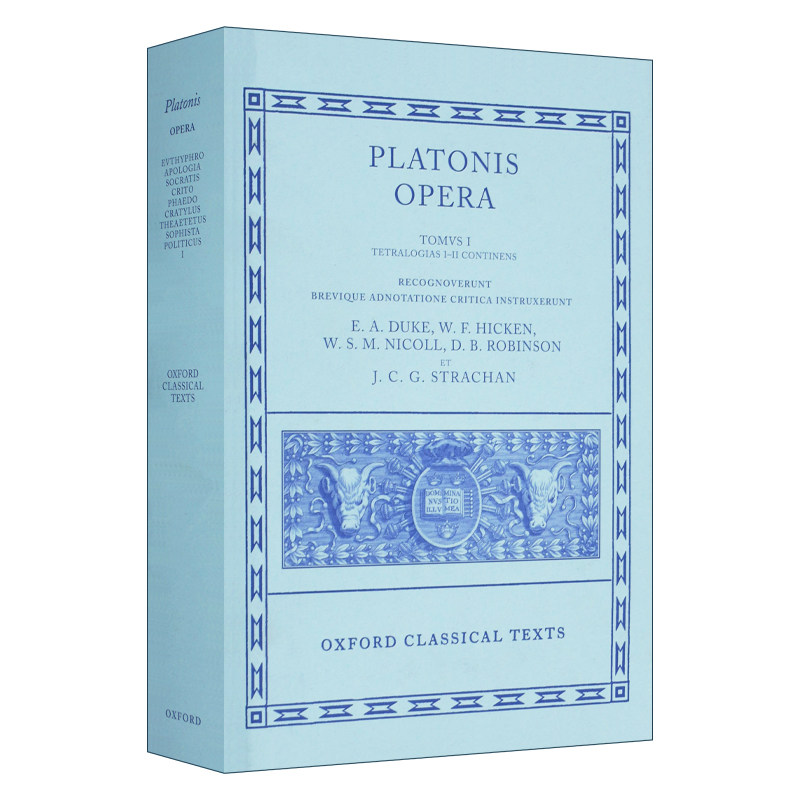 Plato Opera Volume I 柏拉图歌剧第一卷进口原版英文书籍